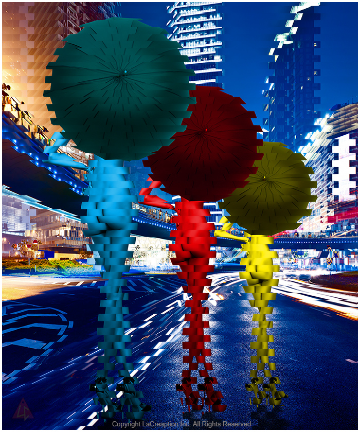 femme-parapluie-digital-art-couleurs